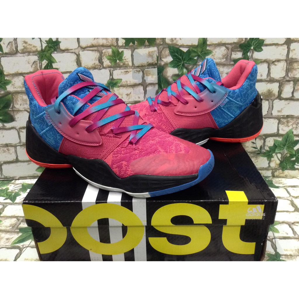 pink and blue harden 4