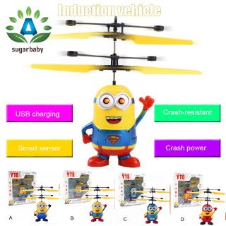 flying minion helicopter with hand sensor