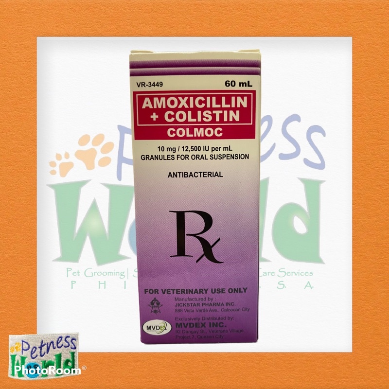 Antibiotics Colmoc Amoxicillin and Colistin 60ml Shopee Philippines