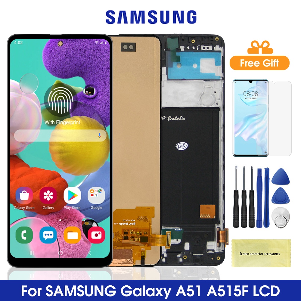 Super AMOLED For Samsung Galaxy A51 A515 LCD Display A515F/DS A515FD