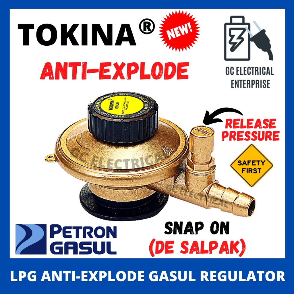 Tokina Gold Series Gasul AE Snapon Gas Regulator Gasul Ball Anti