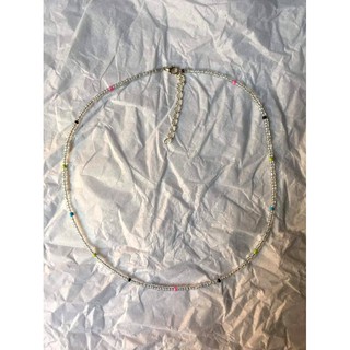 Trendy Beaded Clavicle Necklace inspired by Hwang Hyunjin of Stray Kids kpop | luvbeads #2