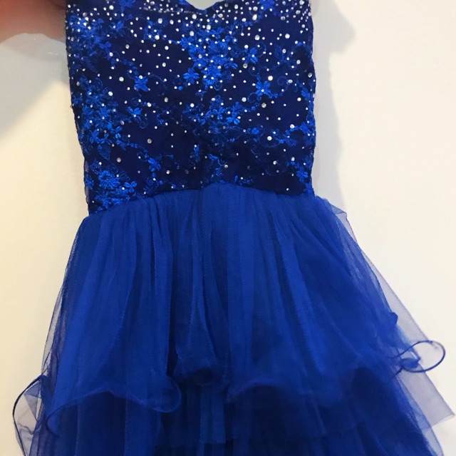 cobalt blue cocktail dress