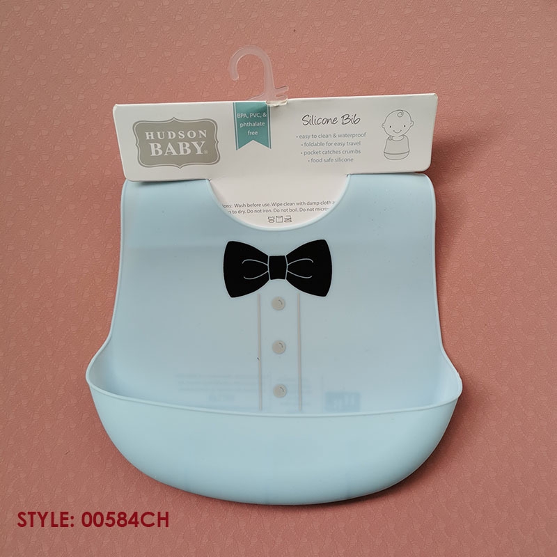 hudson baby silicone bibs