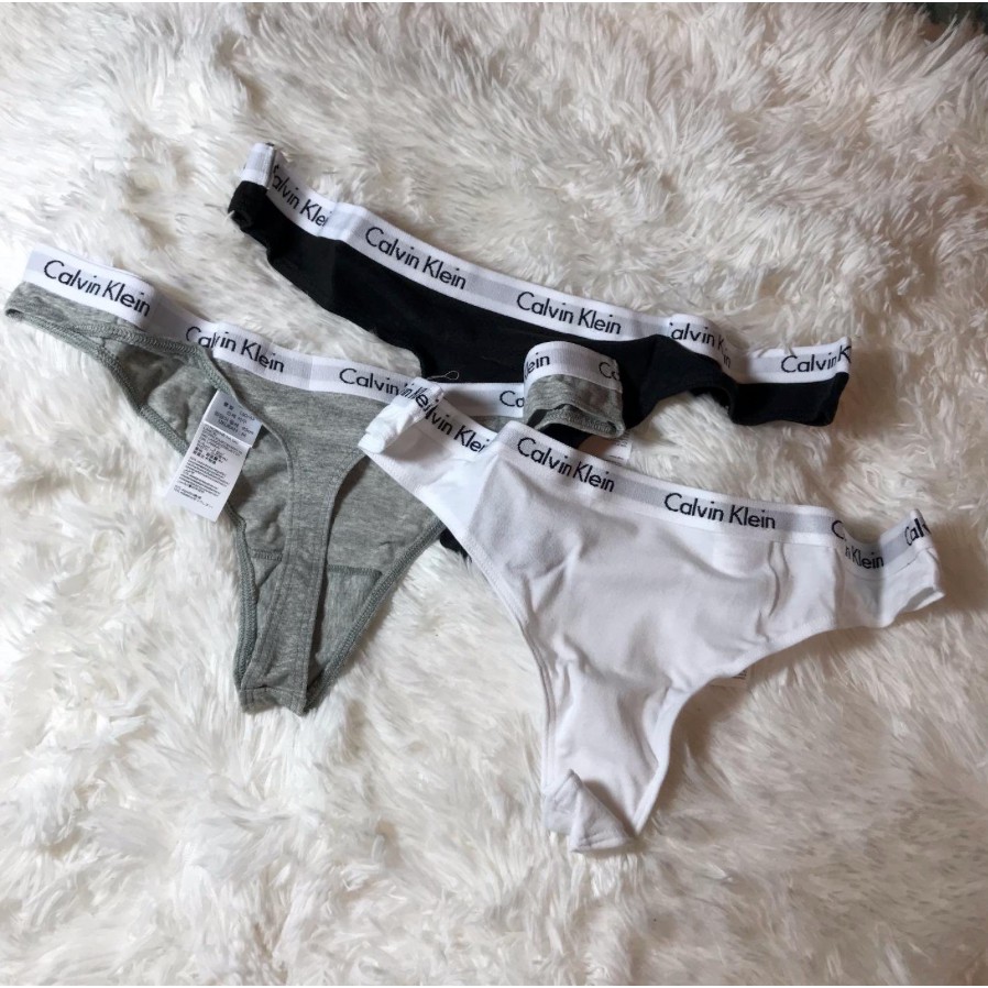 women's calvin klein thong set