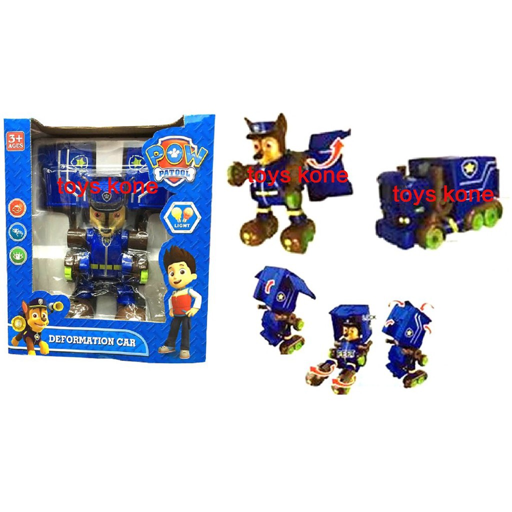 paw patrol chase transformer