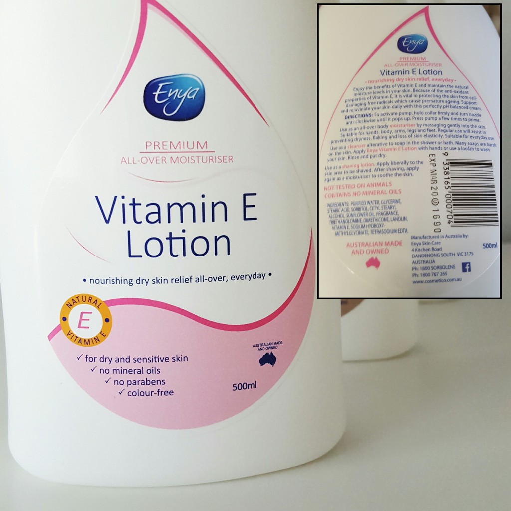 enya vitamin e lotion