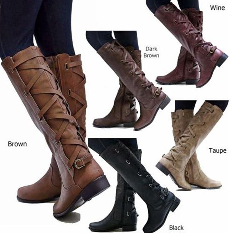 womens brown knee high boots