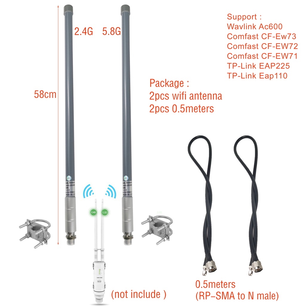 Piso Wifi AP Antenna /Signal Express omni access point wifi antenna 2.4