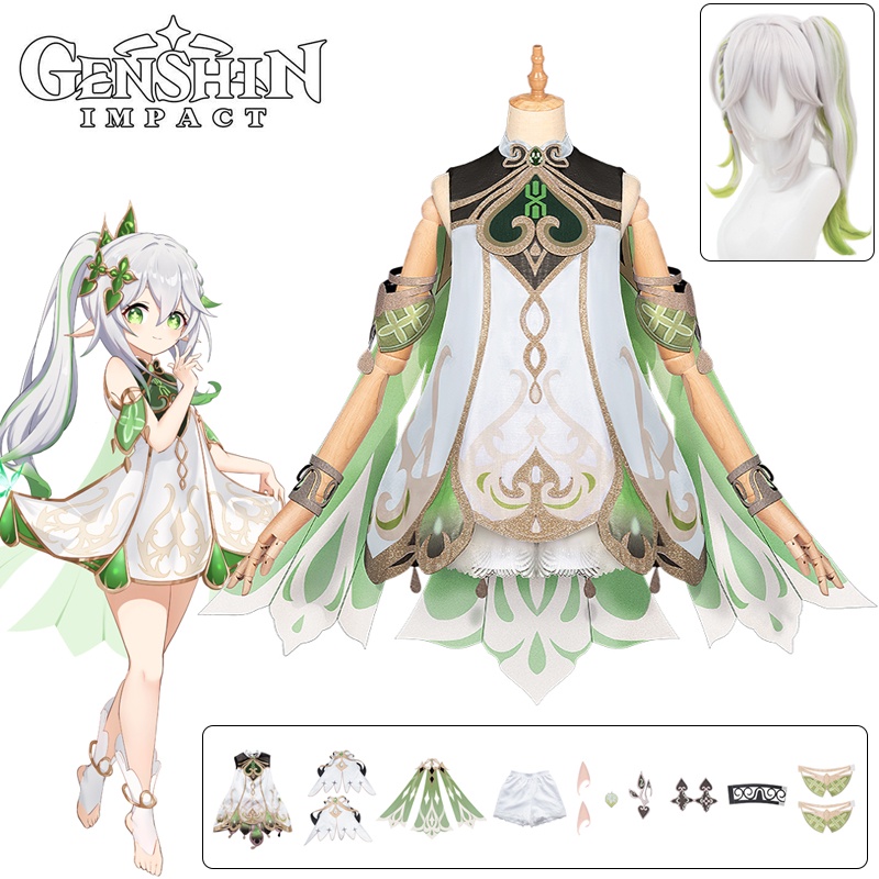 Genshin Impact Kusanali Nahida Cosplay Costume | lupon.gov.ph