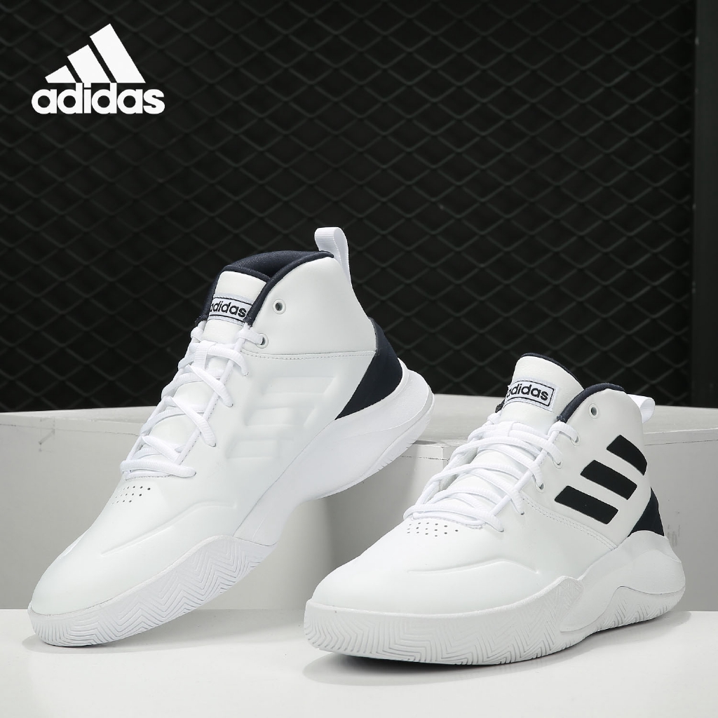 white adidas shoes high tops