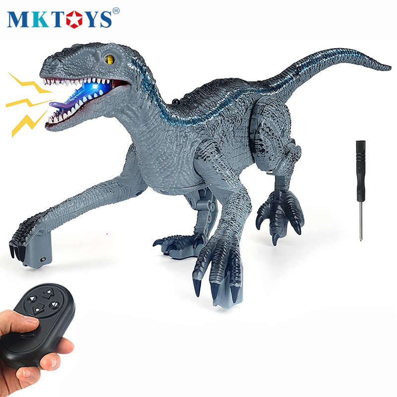 Rc Dinosaurios De Juguete Blue Velociraptor Remote Control Dinosaur Toys For Boys Jurassic World 8643