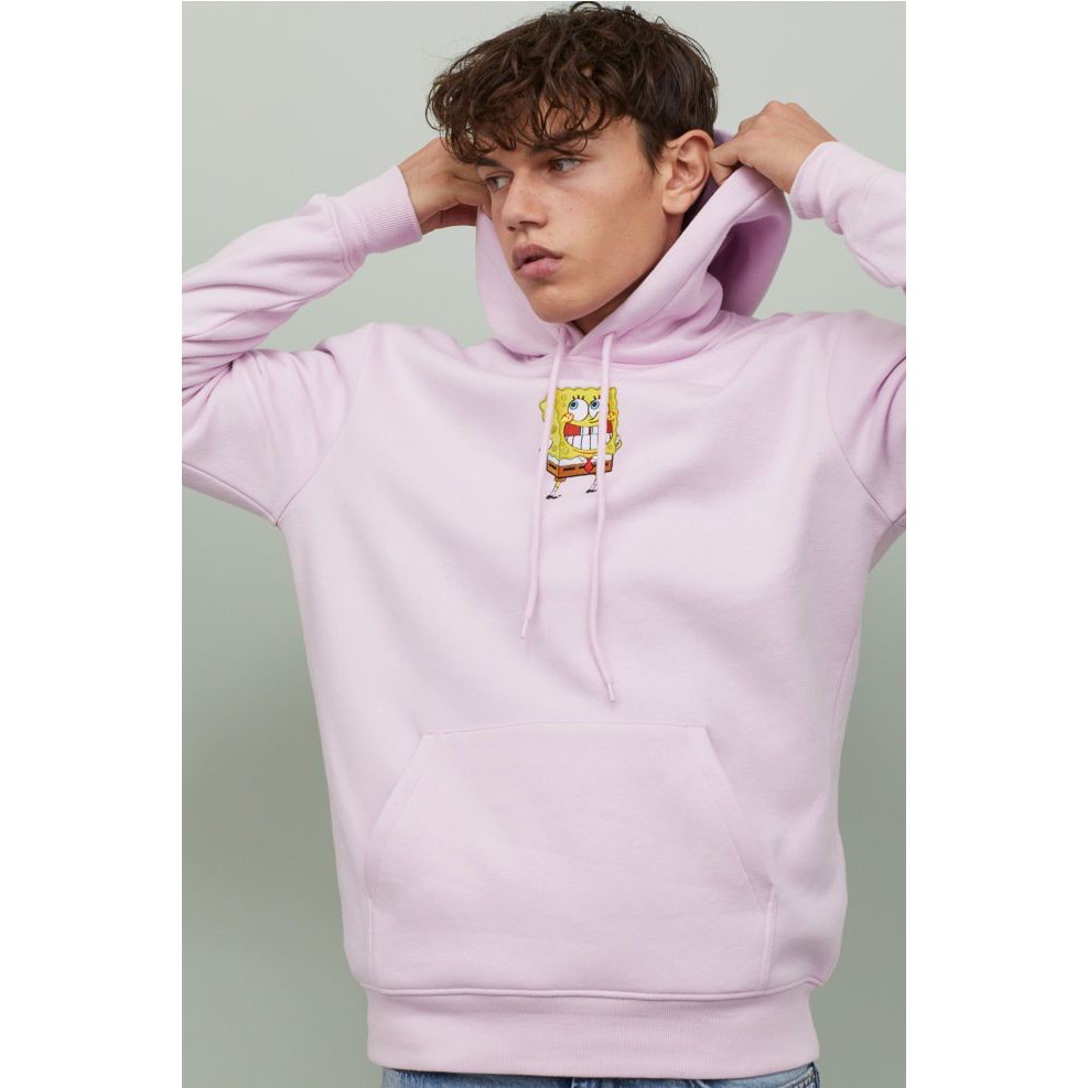 Hoodie Hnm Spongebob Light Pink / Restock Sweatshirt Hoodie Men Hm / Hm ...