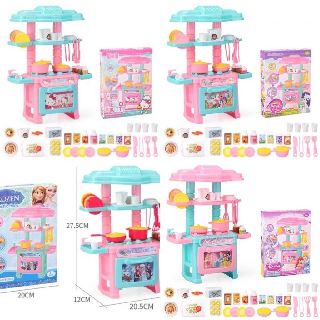 Cartoon Mini Kitchen Set Toy Kid Play Cooking Toys Shopee Philippines