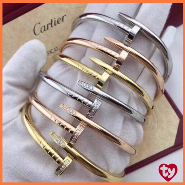 Lily] Stainless 18k Gold Bangle Cartier 