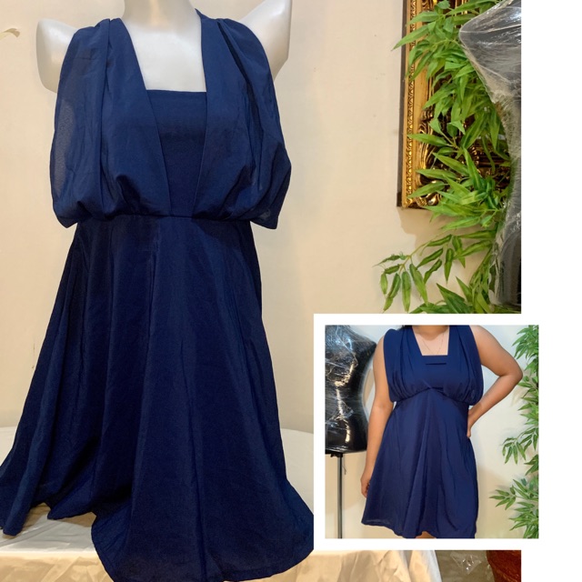 blue night out dress