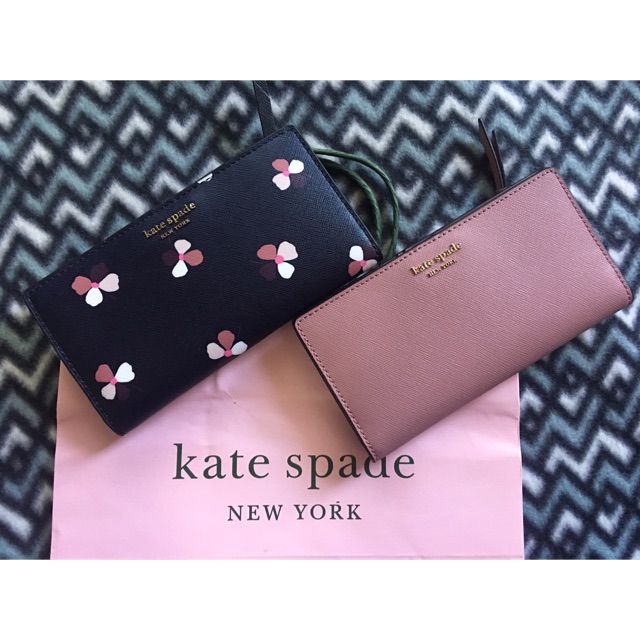Authentic Kate Spade Large Slim Bifold Wallet | Shopee Philippines