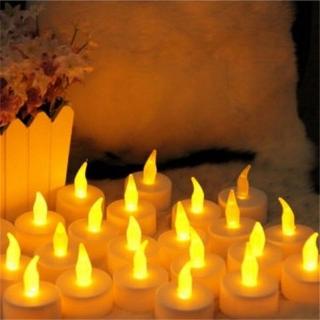12x Candles Tealight Led Tea Light Flameless Flickering Wedding Battery Includ #2
