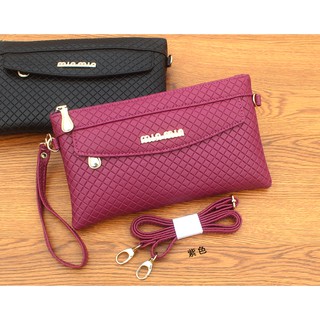 Clutch Bag Lady Plaid Messenger Bag Dual-use Bag Small Bag Fashion Multifunctional Mobile Phone Bag