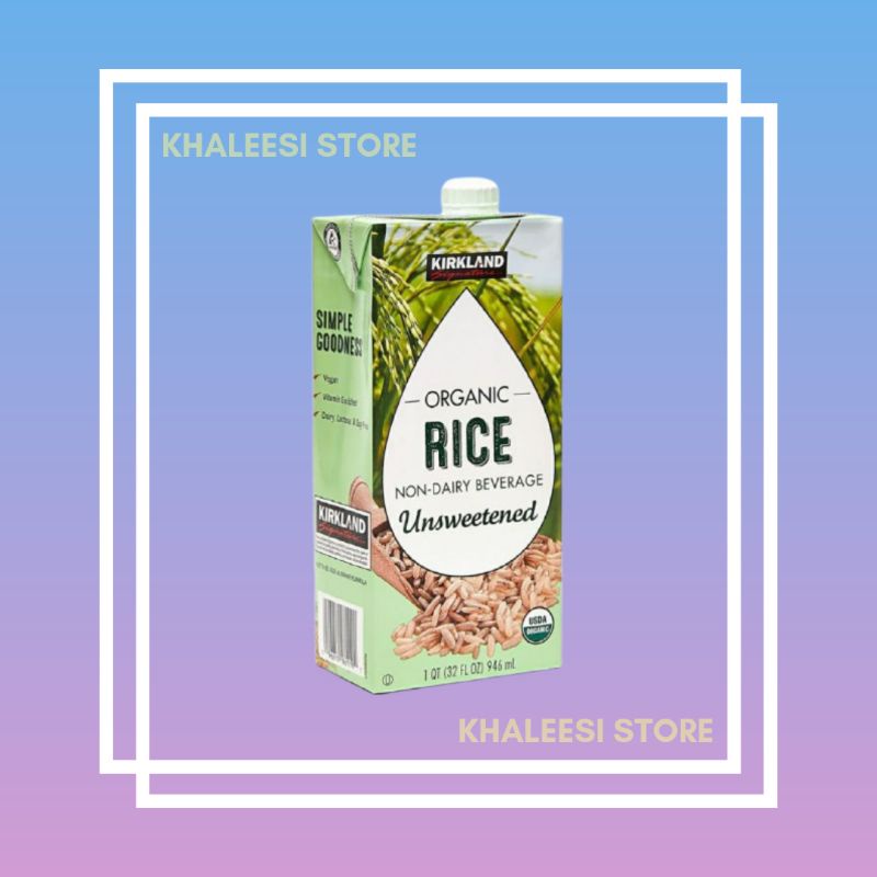 Kirkland Signature Organic Rice Milk Unsweetened 946ml Shopee Philippines