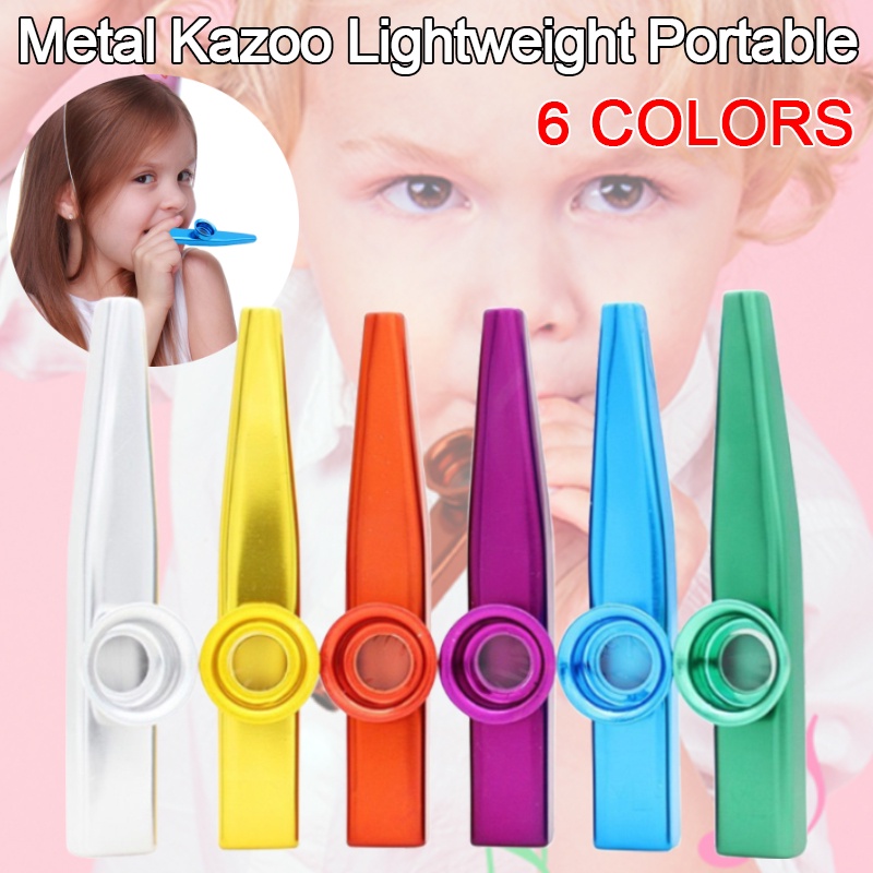 Metal Kazoo Lightweight Portable For Beginner Flute Instrument Music