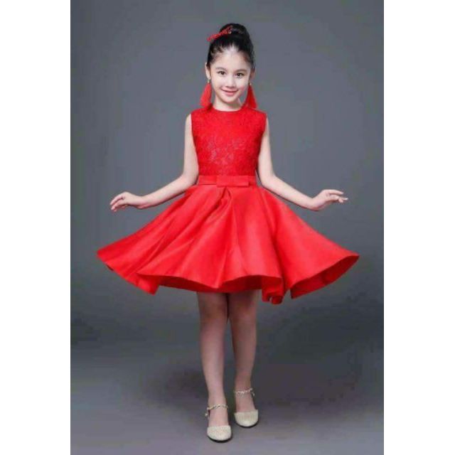 red cocktail dress for kids