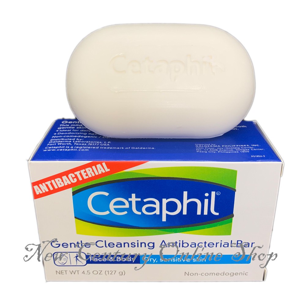 Cetaphil Soap Gentle Cleansing Bar & Antibacterial Bar & Daily Clean