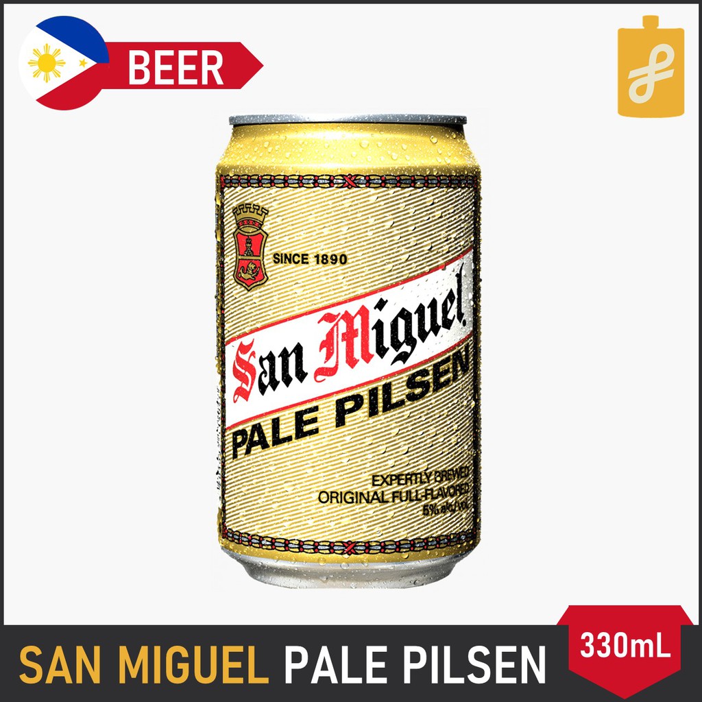 San Miguel Pale Pilsen Beer Can 330ml Shopee Philippines