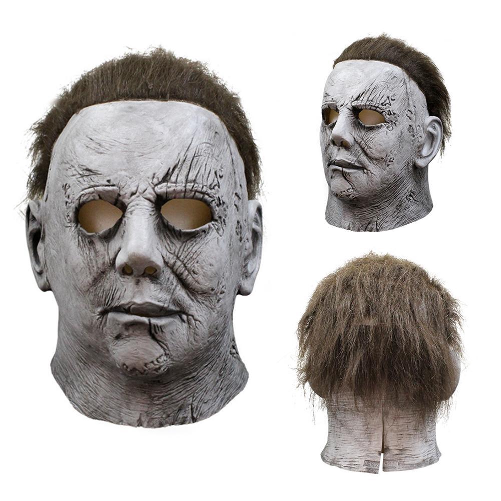 Halloween Decor Deluxe Michael Myers Mask Full Head Adult Size