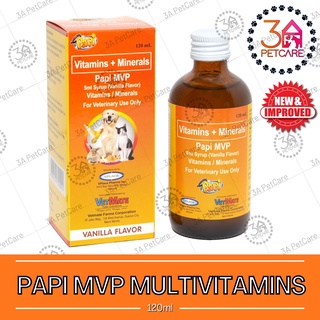 ✁¤Papi MVP Multivitamins Syrup for Pets - Vanilla Flavor (120ml)