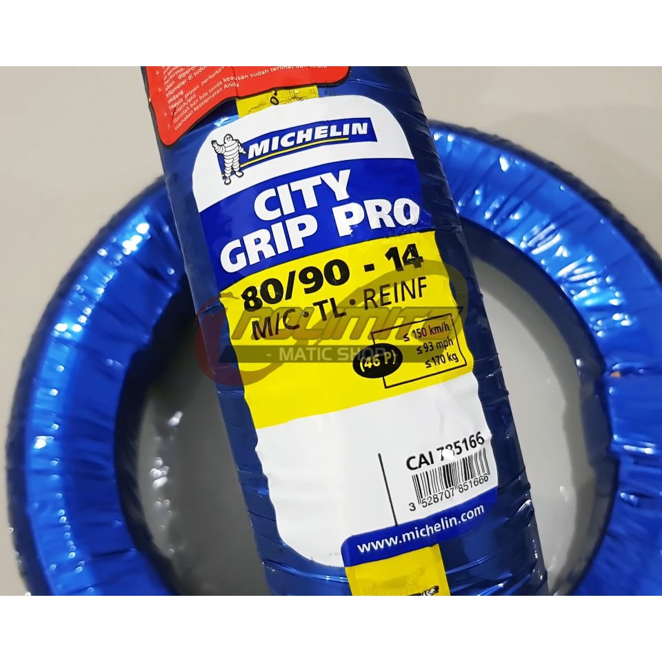 Tubeless Michelin City Grip Pro 80 90 14 Vario Beat Scoopy Motorcycle Tires Shopee Philippines