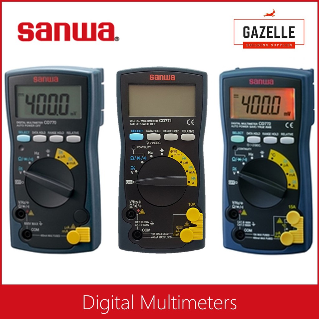 Sanwa Digital Multimeter Tester Multitester CD770 / CD771 / CD772