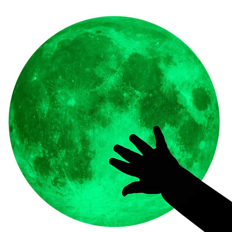 Moon Glow In The Dark Wall Or Ceiling Stickers Glow In The Dark Moon 30cm Nigh