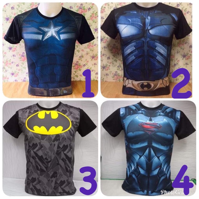 MARVEL X JUSTICE LEAGUE 3D Character T-shirt | Shopee Philippines