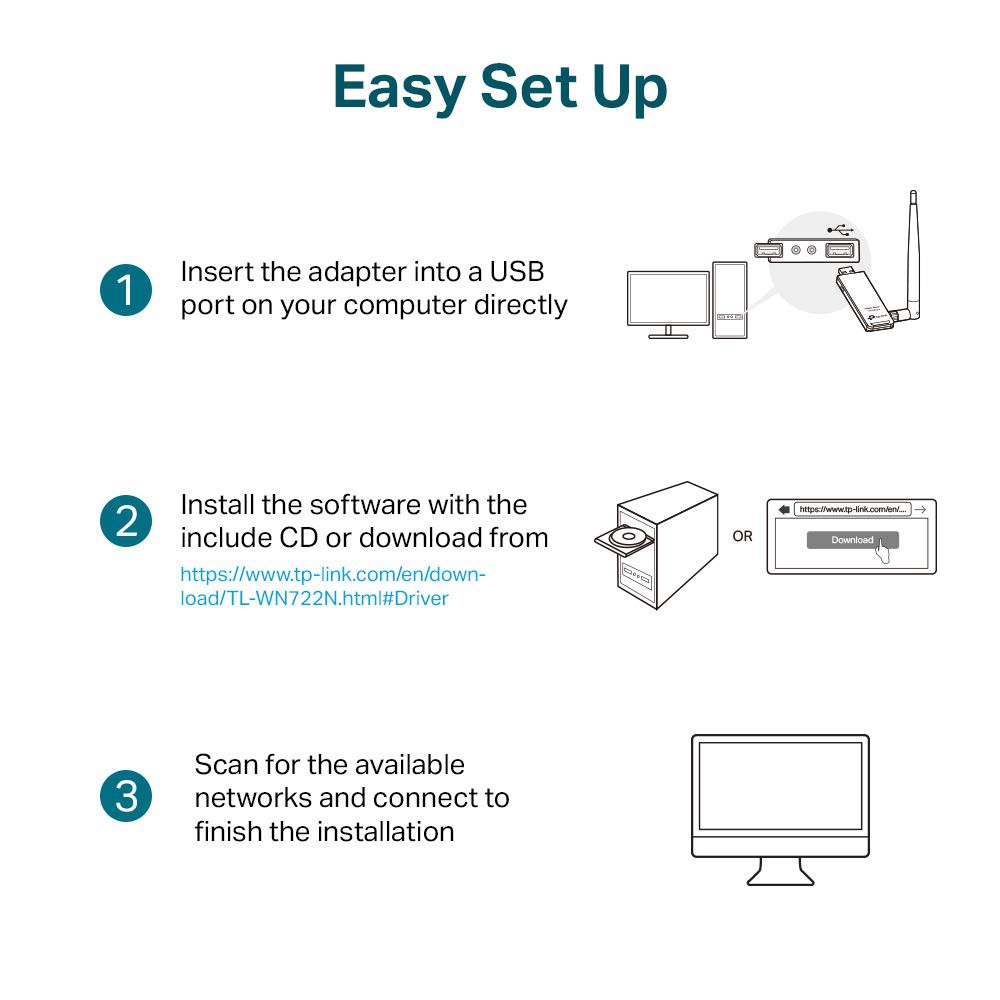 Tl Wn8200nd 300mbps High Power Wireless Usb Adapter Tp Link