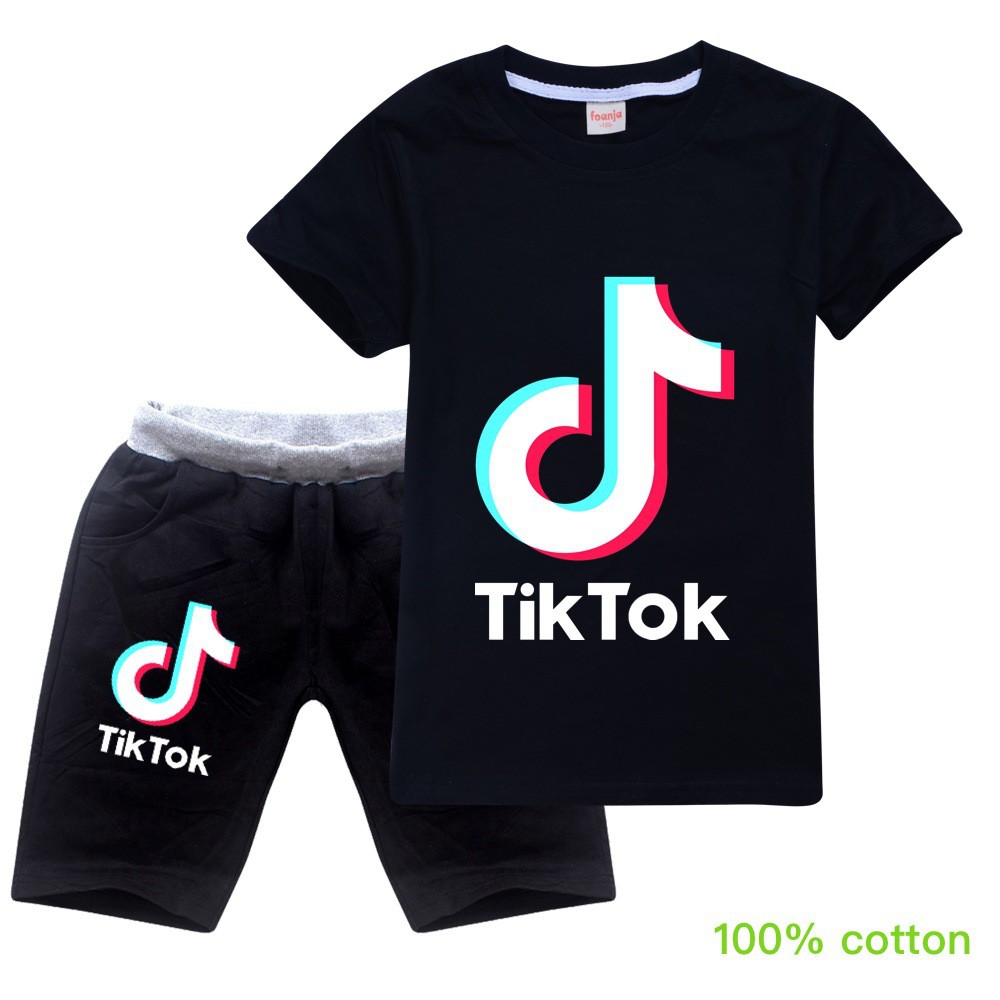 Fashion Tik Tok Roblox Clothes Boys Cotton Sets Big Boys Minecraft Tees Shorts Sets Shopee Philippines - roblox corporation t shirt minecraft corporate