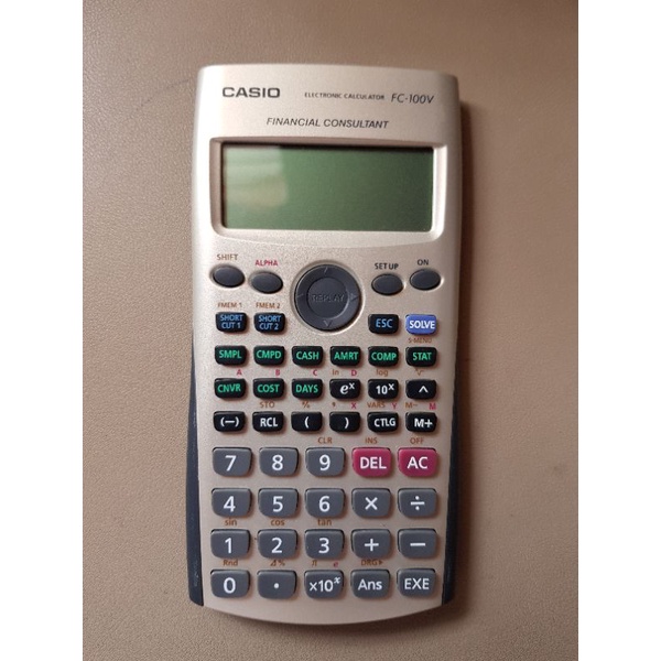 mordedura colorante comienzo Casio Financial Calculator FC-100V | Shopee Philippines