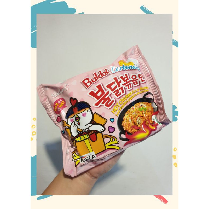 Samyang Buldak Carbonara Flavor Pink Shopee Philippines