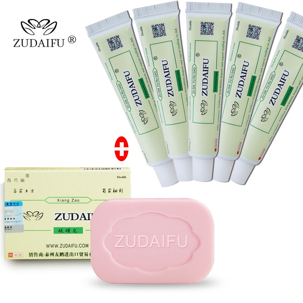 6pcs Zudaifu Psoriasis Soap Cream Atopic Seborrheic Dermatitis Chinese
