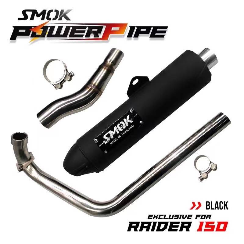 SMOK Thailand Power Chicken Muffler Pipe For Raider 150 Black