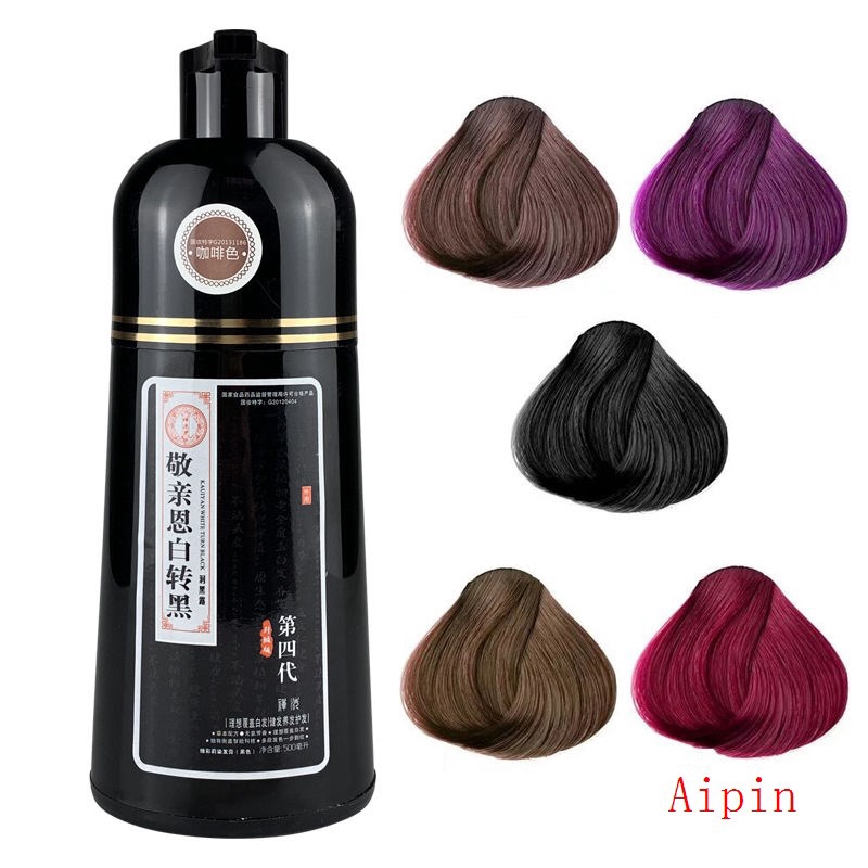 Hair dye color permanent one wash color shampoo wine red ...