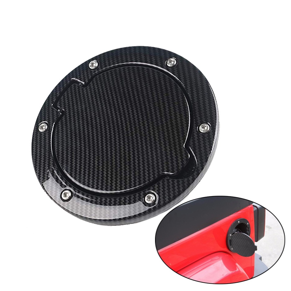 2021 new latest☑Gas Cap Cover Fuel Tank Door Carbon fiber pattern for Jeep  Wrangler JK 2007 2017 | Shopee Philippines