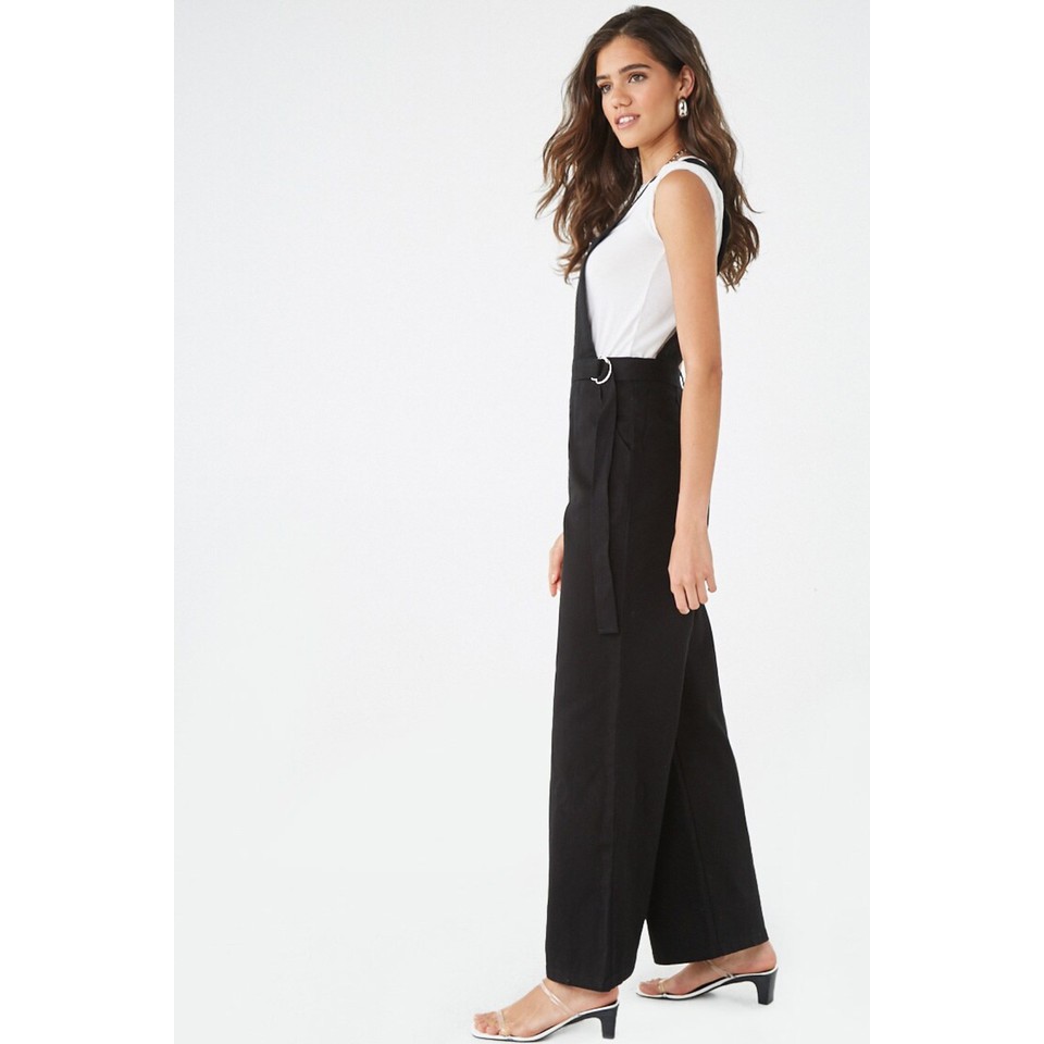 forever 21 black overalls