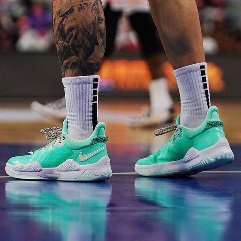 nike Paul PG 5 White Green NBA Basketball Shoes Shopee Philippines