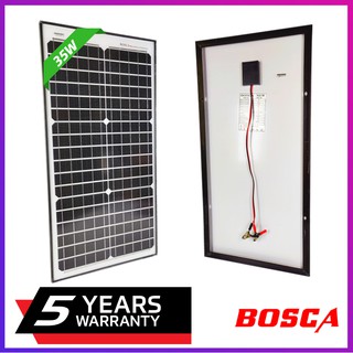BOSCA 5 Year Warranty 35w Solar Panel Mono 35 Watt 12 Volt Pv Module Cell