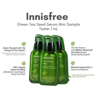 INNISFREE TRIAL PACK CHEERY BLOSSOM TONE UP CREAM / GREEN TEA SEED SERUM #3