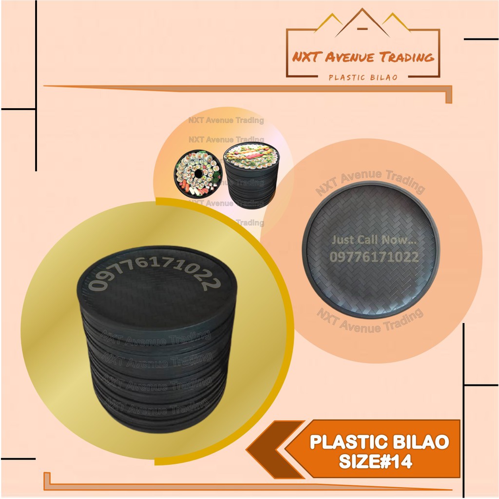 Plastic Bilao 9” 10” 12” 14” 15” 16” 18” #18 DEEP BILAO (Reusable) / sushi tray / round tray