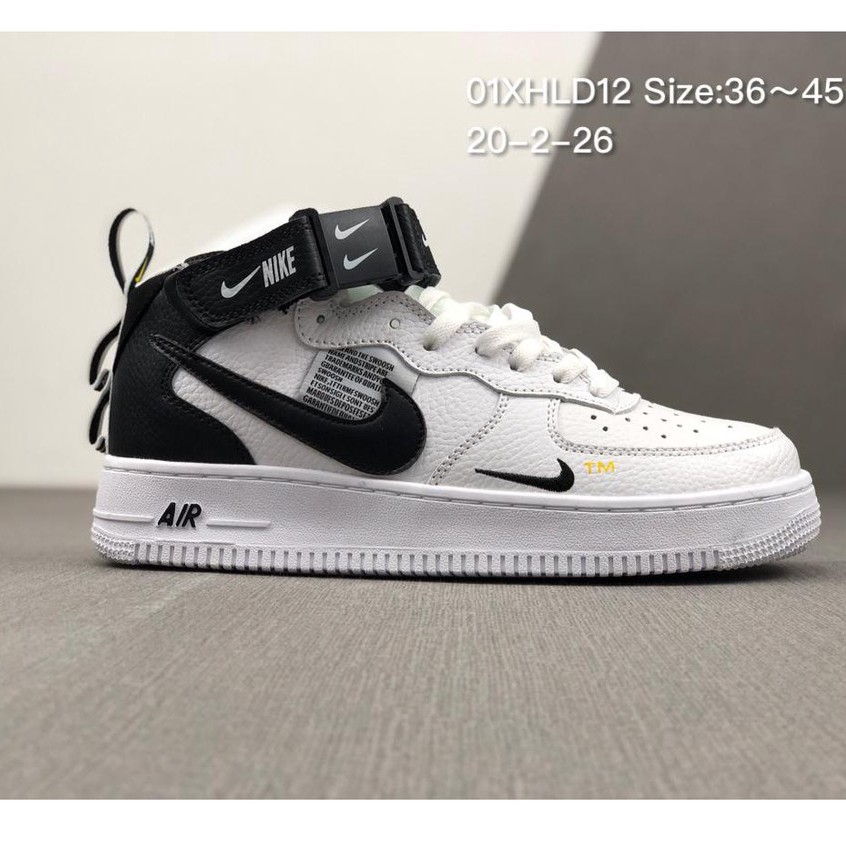 black high top air force 1s