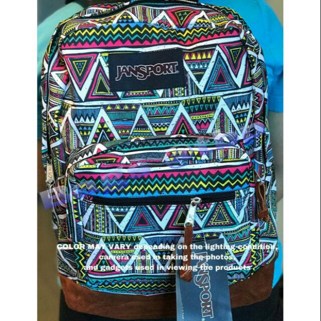 Authentic Jansport Bag with leather bottom Shopee Philippines