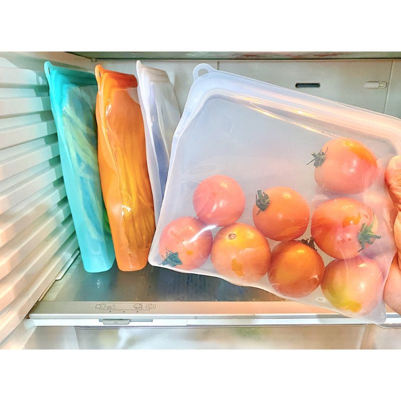 Silicon Food Grade Reusable Storage Bag (BFA Free Fridge Safe) Shopee Philippines